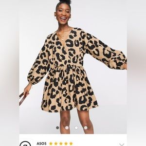 ASOS cotton poplin dress